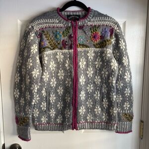 Lost Horizons Wool Cardigan Sweater